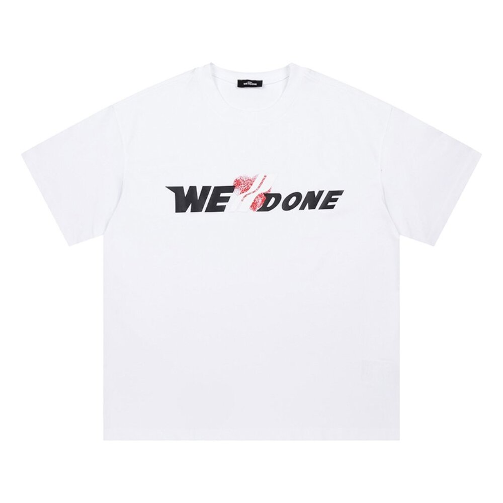 We11done Love Silicone 3d Letter Short Sleeves